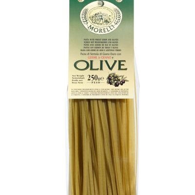 Fettuccine de pâtes artisanales aux olives vertes 250g