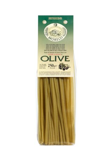 Fettuccine de pâtes artisanales aux olives vertes 250g