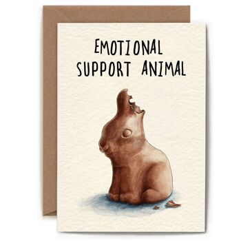 Carte animale de soutien émotionnel - Carte drôle 3
