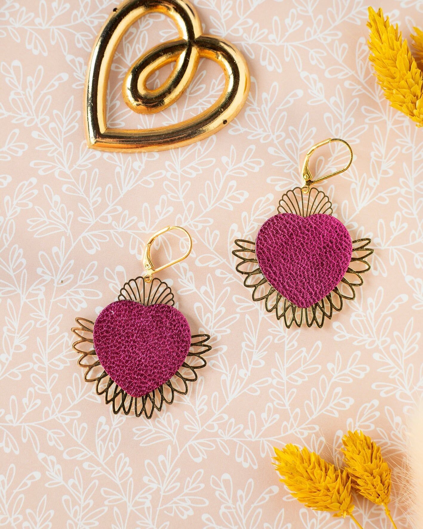 Orecchini Grandi Cuori Sacri