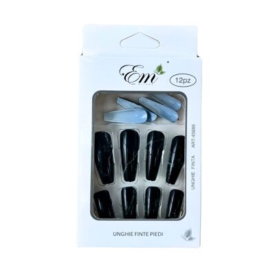 Faux ongles press on nails Em Milano 12 ongles - Black Vibes