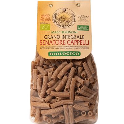 Wholemeal Maccheroncini Pasta «Senatore Cappelli» Organic g.500