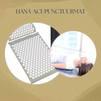 Tapis d'acupuncture avec coussin - pour un soulagement efficace de la douleur 1