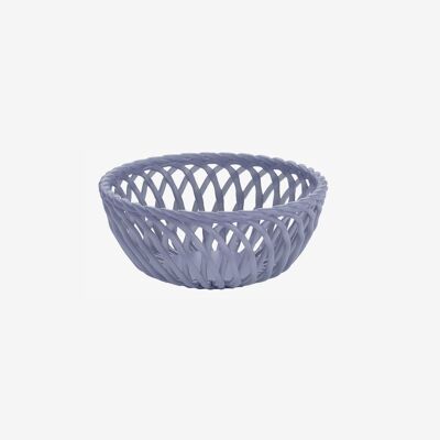 Bastille twisted ceramic basket, purple color