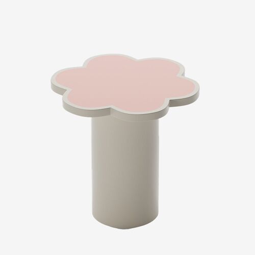 Table d’appoint fleur coloris rose Flora