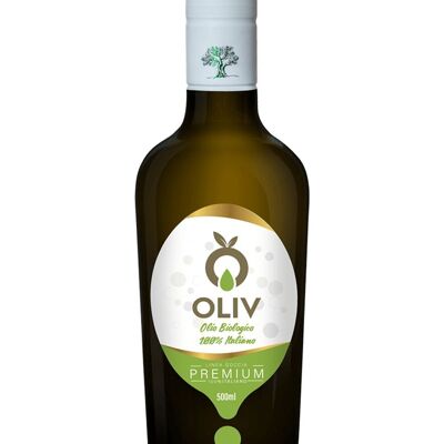 Olio Extra vergine Oliva 100% Italiano Biologico Premium- OLIV 500ml