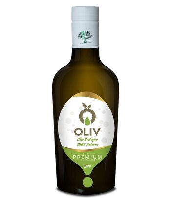 Huile d'olive extra vierge biologique de qualité supérieure 100 % italienne - OLIV 500 ml 1