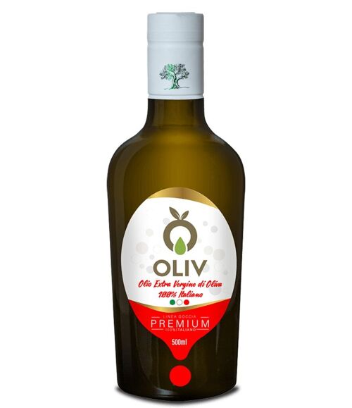Olio Extra vergine Oliva 100% Italiano  Premium- OLIV 500ml