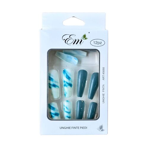 Faux ongles press on nails Em Milano 12 ongles - Oceana