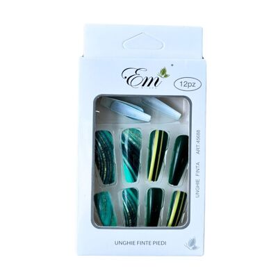 False nails press on nails Em Milano 12 nails - Emerald