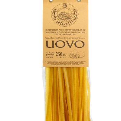 Egg tagliatelle pasta with Italian wheat germ g.250