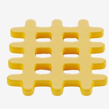 Dessous de plat céramique grid jaune Orsay 1