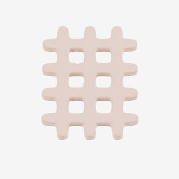 Dessous de plat céramique grid rose pâle Orsay 3