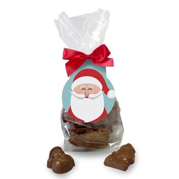 Sac cadeau en forme de chocolat « Jolly Father Christmas » 1