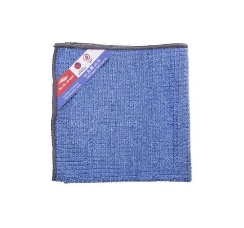 Blue Nordic Stream microfiber cloths for glass and windows 30x30cm