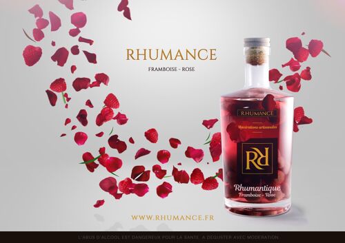 Rhum arrangé framboise - rose spécial fête des mères