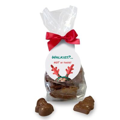 Sac cadeau en forme de chocolat « Walkies »