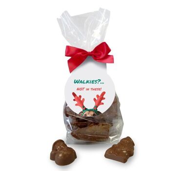 Sac cadeau en forme de chocolat « Walkies » 1