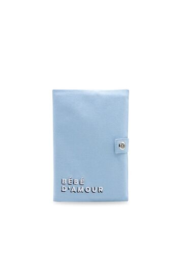 PROTEGE CARNET DE SANTE BEBE D’AMOUR BLEU CIEL