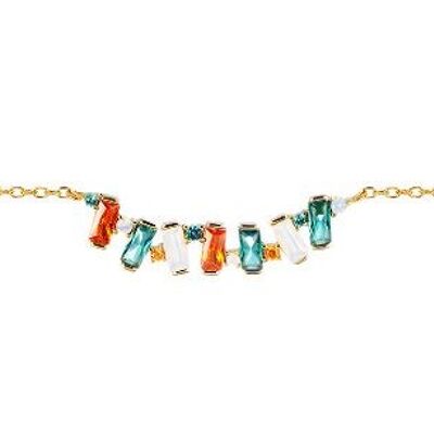 Collier Baguette Martinique-Fleur Menthe