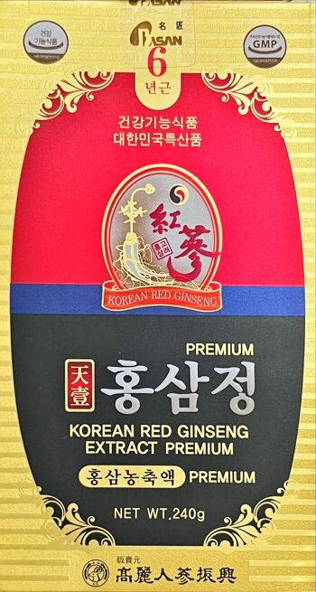 Extrait de ginseng rouge coréen Premium 6 ans – Ginseng saponine ginsénoside naturel super aliment pur extrait 100 % (240 g) 5