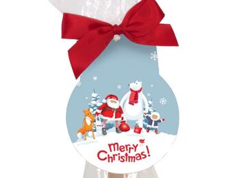 Sac Cadeau Formes de Noël en Chocolat Père Noël et Amis 2