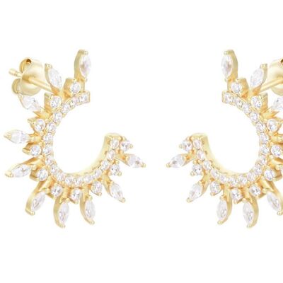 Versailles-Mint Flower Earrings