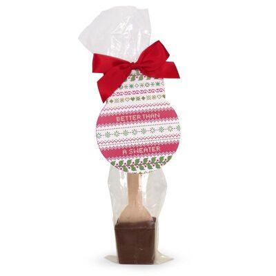 'Better Than a Sweater'  Hot Milk Chocolate Stirrers