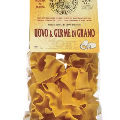Artisan pasta Straccetti with egg and wheat germ g.250