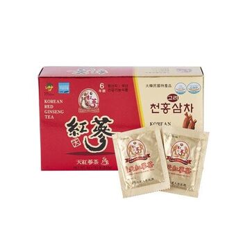 6 ANS THÉ AU GINSENG ROUGE CORÉEN GINSENG SAPONINE GINSÉNOSIDE SUPER ALIMENT NATUREL (3g x 100 Sachets) 2