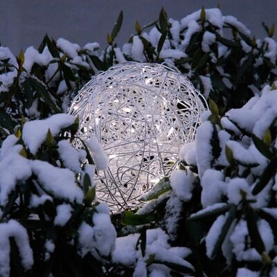 s.LUCE Mesh S LED wire ball Ø 30cm inside & outside warm white