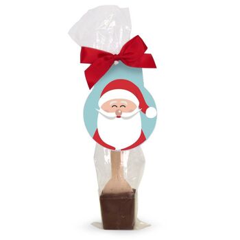 Agitateurs de chocolat au lait chaud Jolly Father Christmas 1