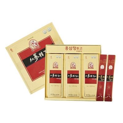 Korean RED Ginseng Extract TO GO PREMIUM - Energy Shot, Ginseng Saponin GINSENOSIDE Natural Super Food (10g x 30 Sticks)