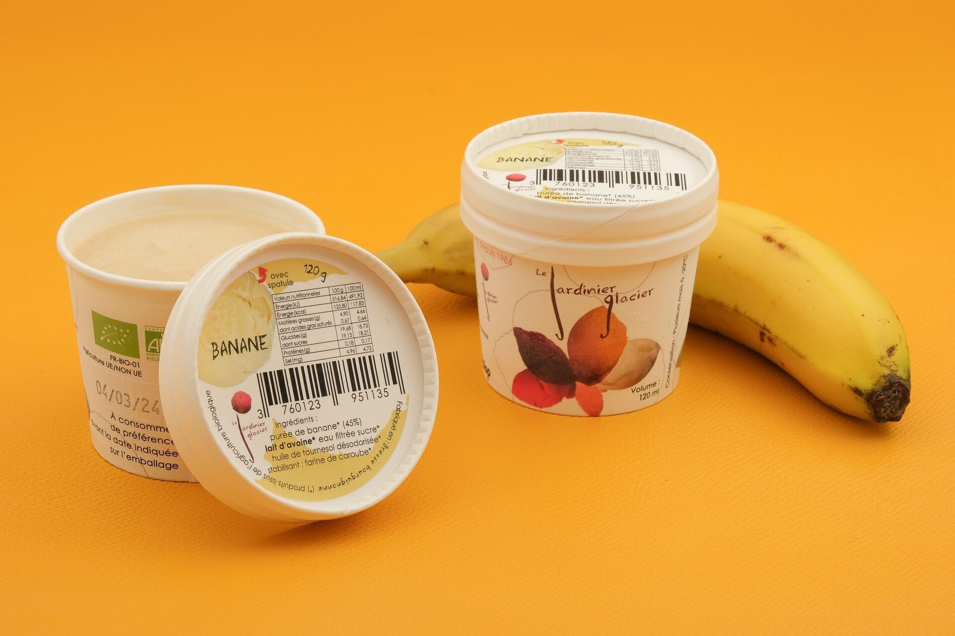 Gelato vegetale a base di sciroppo d'avena - BANANA