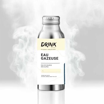 Eau de Source Naturelle des Alpes Gazeuse - 330ml - Bouteille Aluminium 1