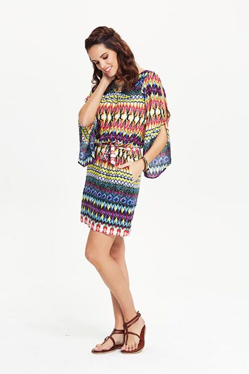 Kaleidoscope Rhapsody Boho Dress