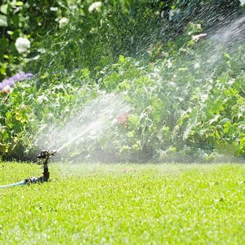 ROTAJET : Arroseur de jardin sur piquet avec jet réglable pulvérisation et rotation de 30 à 360 degrés, irrigation de jardin, accessoire pour tuyaux d'arrosage 6