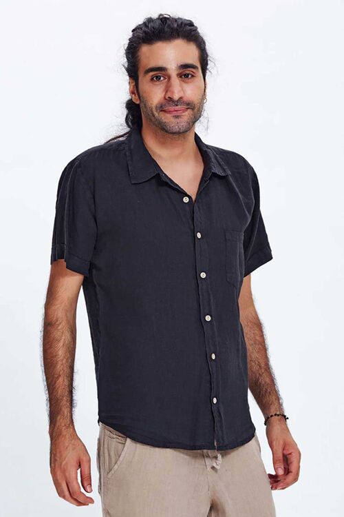 Black Linen Shirt