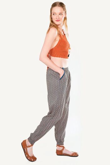 Pantalon ample authentique marron 3