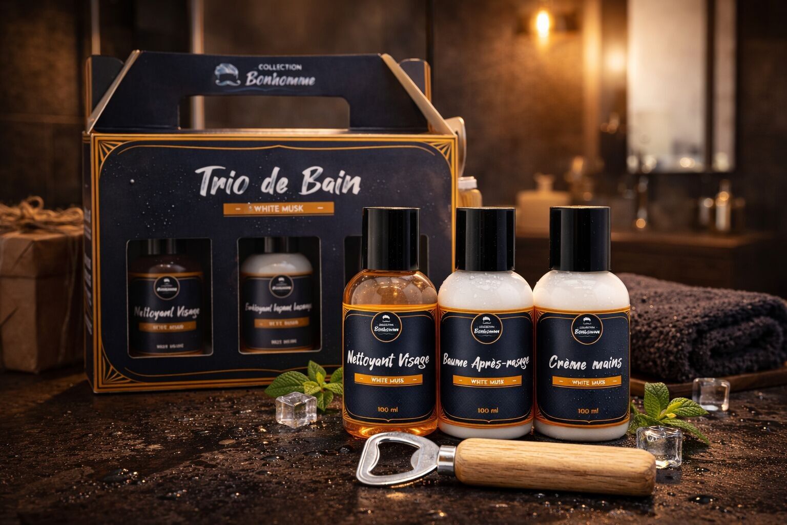 BONHOMME BADETRIO – WEISSER MOSCHUS – HERREN