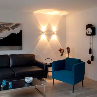 s.LUCE Beam Wall Light Up & Down with Glass Lenses - Gold (SKA-72597)