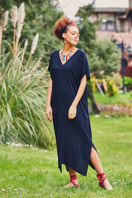 Flowy Boho Black Maxi Dress