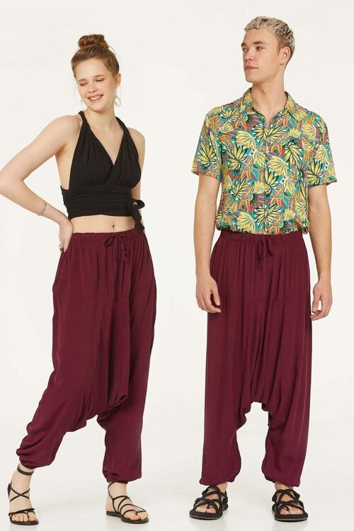 Unisex Harem Pants Purple