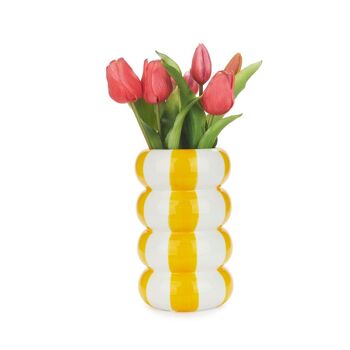 Vase - Vase - Blumenvase, Flotteurs, jaune, 20 cm 2