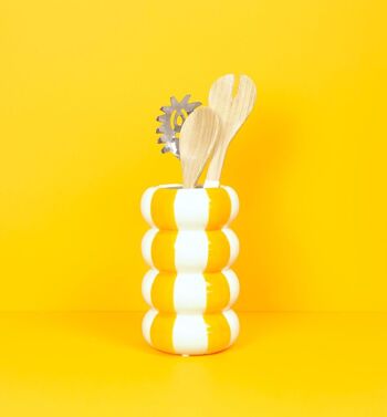 Vase - Vase - Blumenvase, Flotteurs, jaune, 20 cm 3