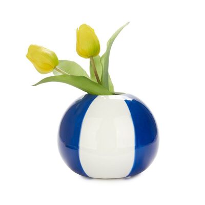 Vase - Vase - Blumenvase, Beach Ball, blau, 14 cm