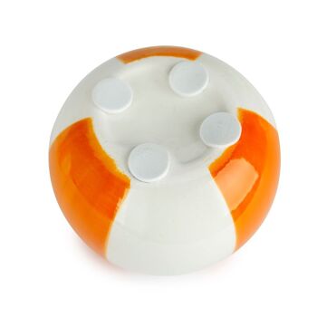 Bougeoir - Bougeoir - Candélabre - Armleuchter, Ballon de Plage, orange, 8 cm 5