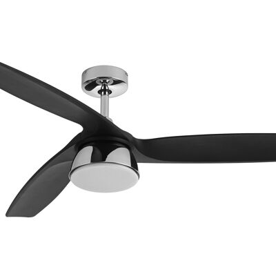 Ceiling fan Bronx with integrated LED lighting and remote control - Lucci air