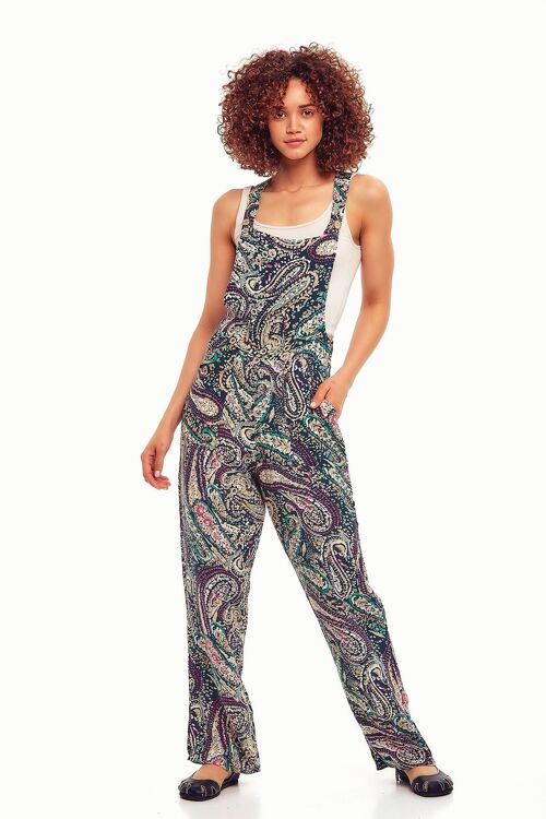 Green Paisley Jumpsuit