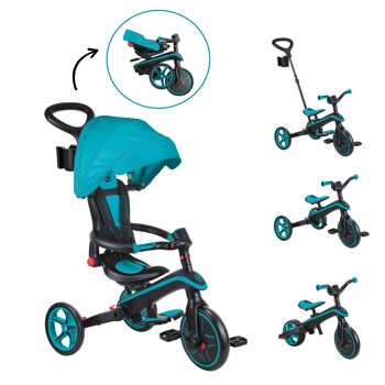Tricycle EXPLORER 4-en-1 Évolutif & Pliable - Bleu Turquoise 2